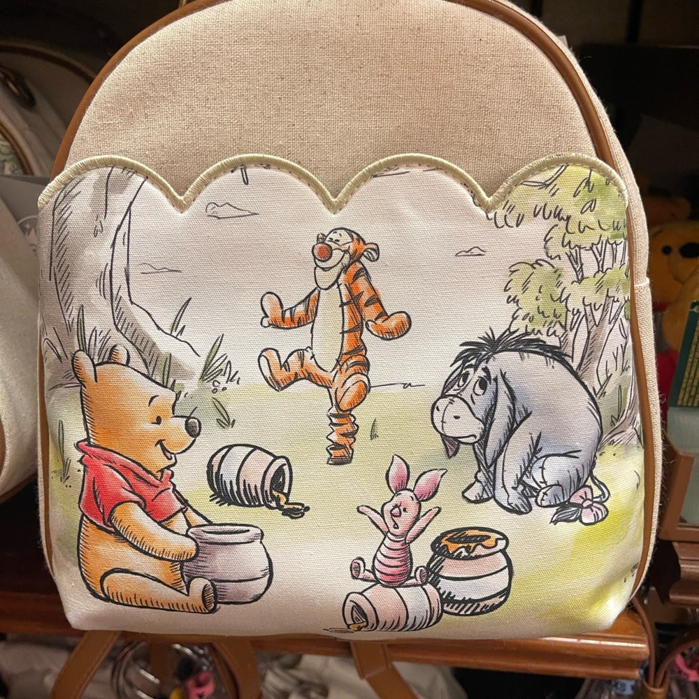 Winnie the Pooh Kids Backpack - Cream and Multicolor